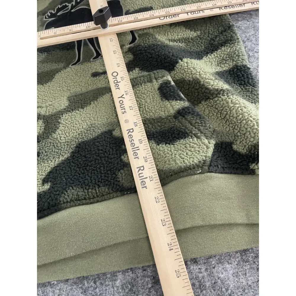 Abercrombie Hoodie Boys 13 14 Camouflage Big Logo Sweatshirt Pullover N311